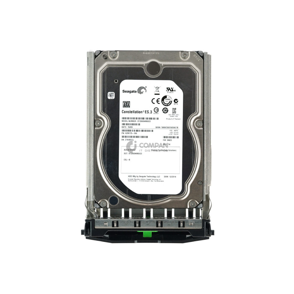 A3C40169412 FUJITSU HDD 2TB 7.2K SATA 6G 3.5" LFF